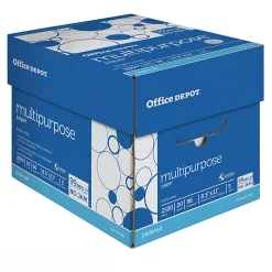 Office Depot® Multi-Use Printer & Copy Paper, 5 Reams, White, Letter (8.5