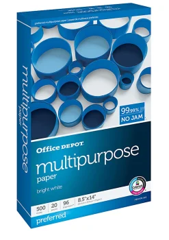 Office Depot® Multi-Use Printer & Copy Paper, 1 Ream, White, Legal (8.5
