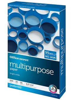 Office Depot® Multi-Use Printer & Copy Paper, 1 Ream, White, Legal (8.5