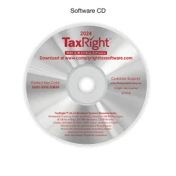 Office Depot® 1099-NEC Laser Tax Forms With Software, 4-Part, 3-Up, 8-1/2" x 11", Pack Of 50 Form Sets, NEC7205924