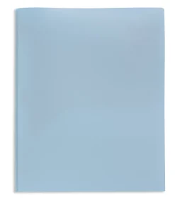 Office Depot® 2-Pocket School-Grade Poly Folder With Prongs, Letter Size, Light Blue