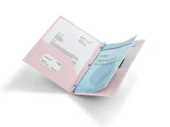 Office Depot® 2-Pocket School-Grade Poly Folder With Prongs, Letter Size, Light Pink