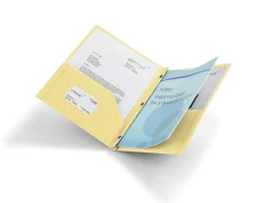 Office Depot® 2-Pocket School-Grade Poly Folder With Prongs, Letter Size, Butter Yellow