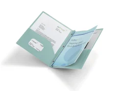 Office Depot® 2-Pocket School-Grade Poly Folder With Prongs, Letter Size, Light Green