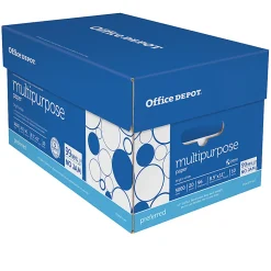 Office Depot® Premium Multi-Use Printer & Copy Paper, 10 Reams, Bright White, Letter (8.5