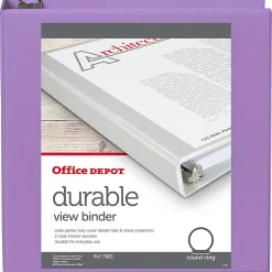 Office Depot® 3-Ring Durable View Binder, 2