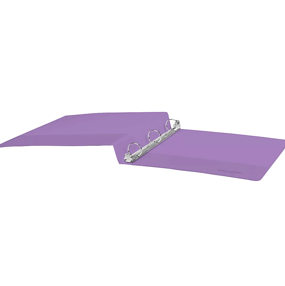Office Depot® 3-Ring Durable View Binder, 1" Round Rings, 49% Recycled, Purple