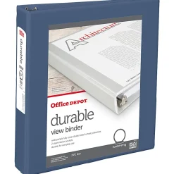 Office Depot® 3-Ring Durable View Binder, 1-1/2