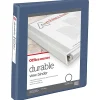 Office Depot® 3-Ring Durable View Binder, 1" Round Ring, Serene Blue