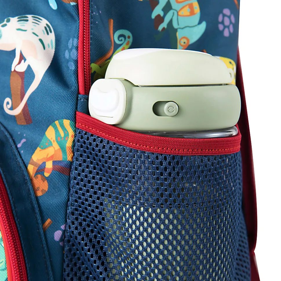 Office Depot® School Backpack And Lunch Box Set, Blue Iguana