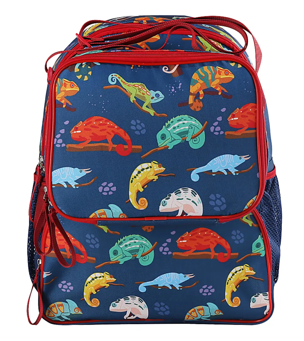 Office Depot® School Backpack And Lunch Box Set, Blue Iguana
