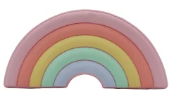 Office Depot® Silicone Pencil Pouch, 5" x 9-1/2", Pastel Rainbow