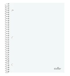 Office DepotĀ® Stellar Poly Notebooks, 8-1/2" x 11", 1 Subject, Quadrille Ruled, 100 Sheets, Assorted Colors, Pack Of 6 Notebooks
