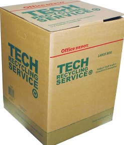 Office Depot Tech Recycling Box, Large, 24"H x 18"W x 18"D