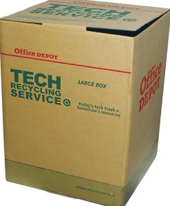 Office Depot Tech Recycling Box, Large, 24"H x 18"W x 18"D