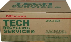 Office Depot Tech Recycling Box, Small, 8"H x 18"W x 15"D