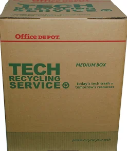 Office Depot Tech Recycling Box, Medium, 20"H x 16"W x 16"D