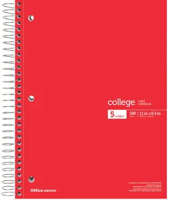 Office Depot® Wirebound Notebooks, 8 1/2