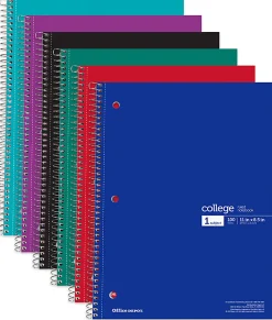 Office Depot® Wirebound Notebooks, 8 1/2