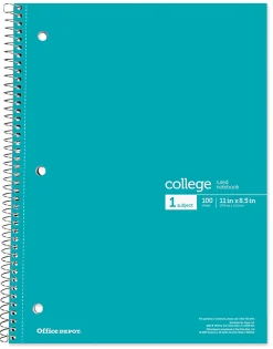 Office Depot® Wirebound Notebooks, 8 1/2