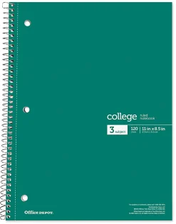 Office Depot® Wirebound Notebooks, 8-1/2