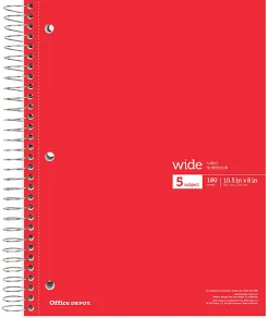 Office Depot® Wirebound Notebooks, 8