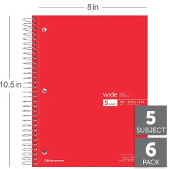Office Depot® Wirebound Notebooks, 8