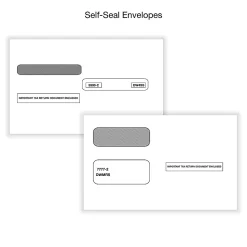 Office DepotĀ® W-2/1099 Laser Form Sets With Envelopes And Software, 6-Part/4-Part, 8-1/2" x 11", Pack Of 50 Form Sets, 1202325