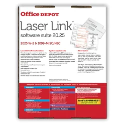 Office Depot® W-2/1099 Laser Form Sets With Envelopes And Software, 6-Part/4-Part, 8-1/2