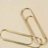 Officemate Mega 4" Gold, Clips and Fastners / Paper Clips - 4" Length - 50 Sheet Capacity - Gold - 5 / Pack