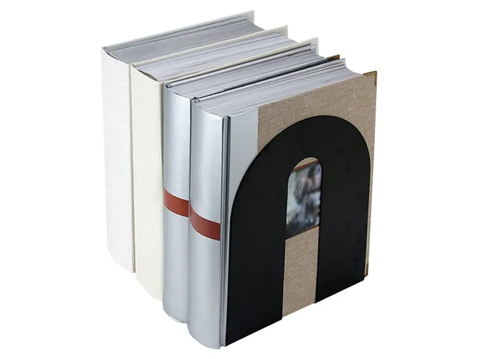 Officemate® OIC® Magnetic Heavy-Duty Bookends, 10" x 8" x 8", Black, Set Of 2