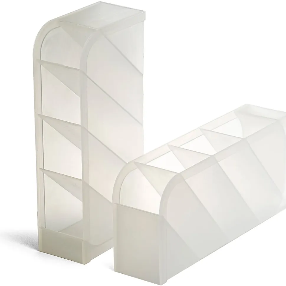 Officemate Pen Holder Desk Organizers, 2PK - 8 Compartment(s) - Horizontal/Vertical - 8"x4"x 3.7" DepthDesktop - 21542