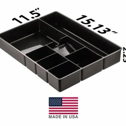 Officemate® Plastic 8-Compartment Storage Deep Drawer Organizer Tray, 2 1/4
