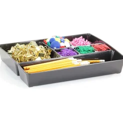 Officemate® Plastic 8-Compartment Storage Deep Drawer Organizer Tray, 2 1/4