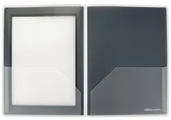 OfficeMax® Brand 2-Pocket Poly Folders, Black