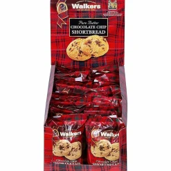 Office Snax Walker's Cookies Chocolate Chip Shortbread Cookies, Box Of 20