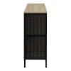 Office Star Ace 34”H 8-Cube Storage Bookcase, River Oak