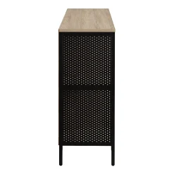 Office Star Ace 34”H 8-Cube Storage Bookcase, River Oak