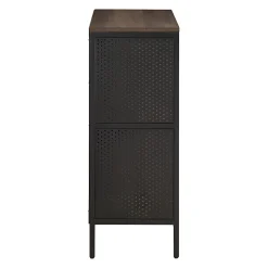 Office Star Ace 34”H 4-Cube Storage Bookcase, Ozark Ash
