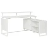 Office Star Ace 60"W L-Shaped Corner Desk, White