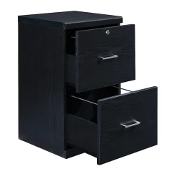 Office Star™ Alpine 17"D Vertical 2-Drawer File Cabinet With Lockdowel™ Fastening System, Black