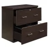 Office Star™ Alpine 30"W x 17"D Lateral 2-Drawer File Cabinet With Lockdowel™ Fastening System, Espresso