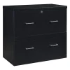 Office Star™ Alpine 30"W x 17"D Lateral 2-Drawer File Cabinet With Lockdowel™ Fastening System, Black