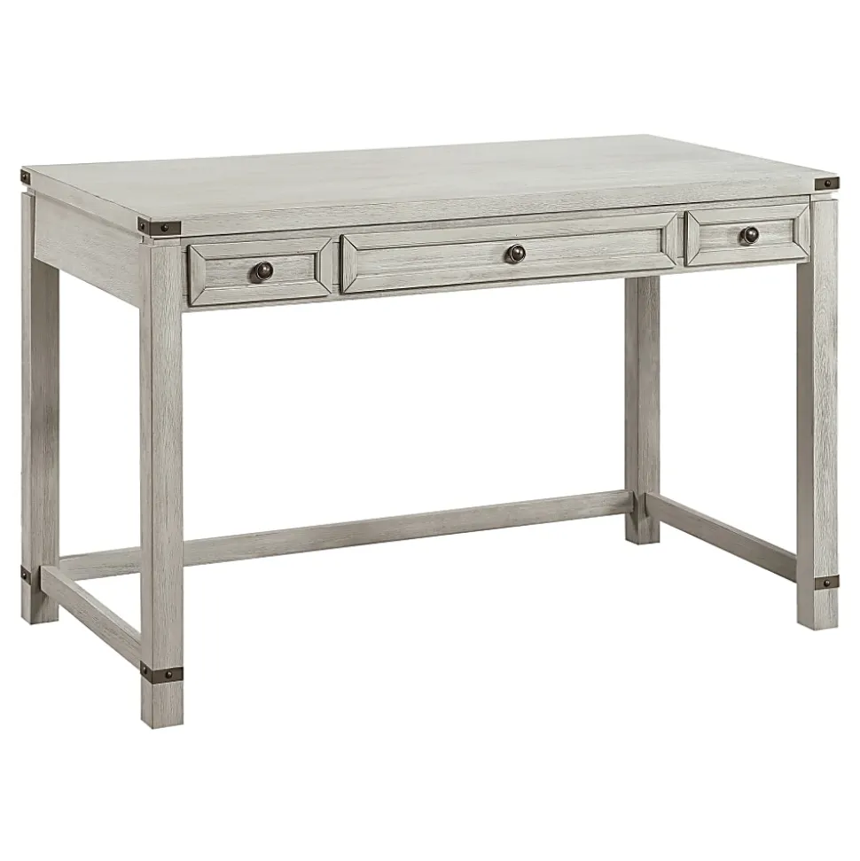 Office Star™ Baton Rouge 48"W Home Office Computer Desk, Champagne Oak