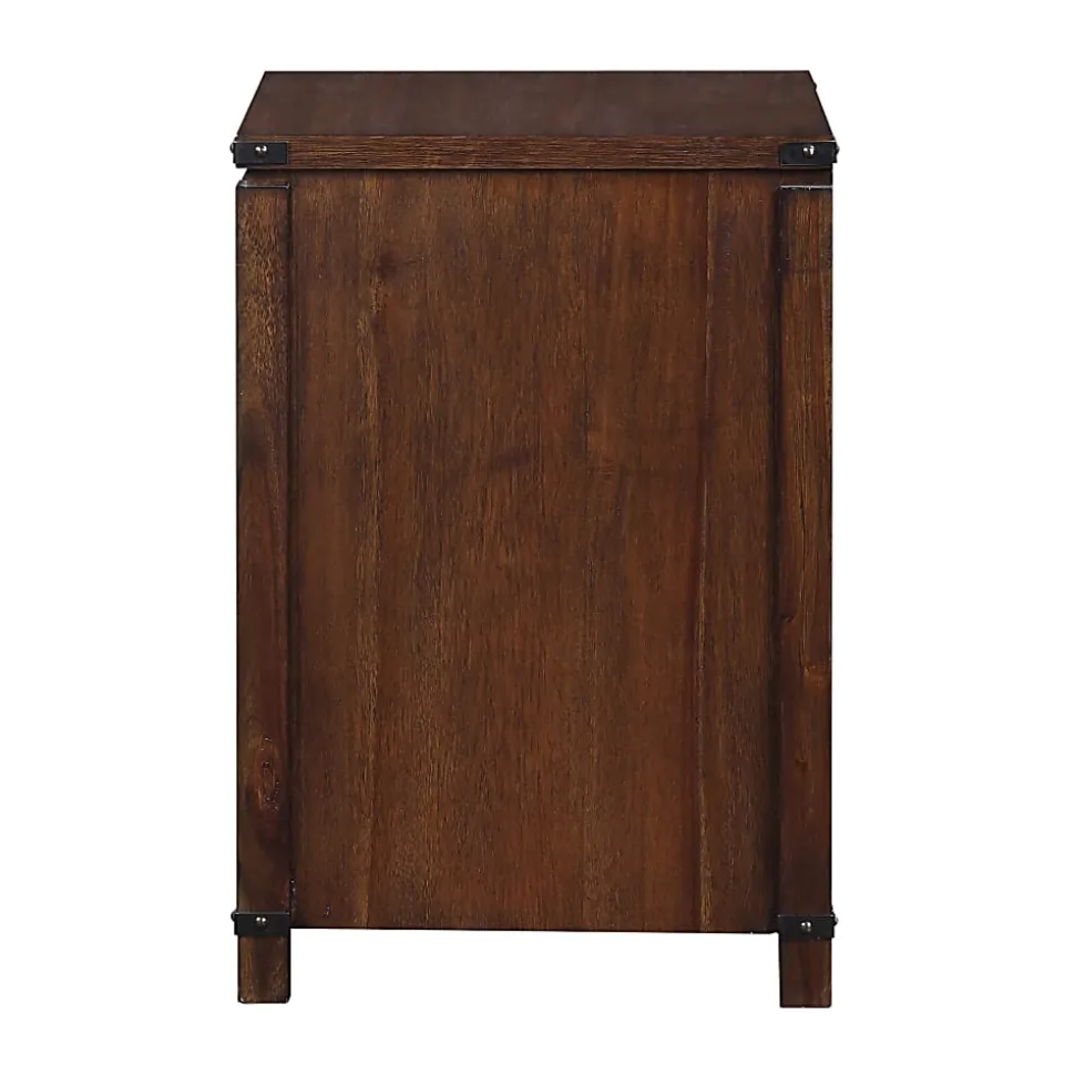 Office Star™ Baton Rouge 19"W x 20-3/8"D Lateral 2-Drawer File Cabinet, Brushed Walnut