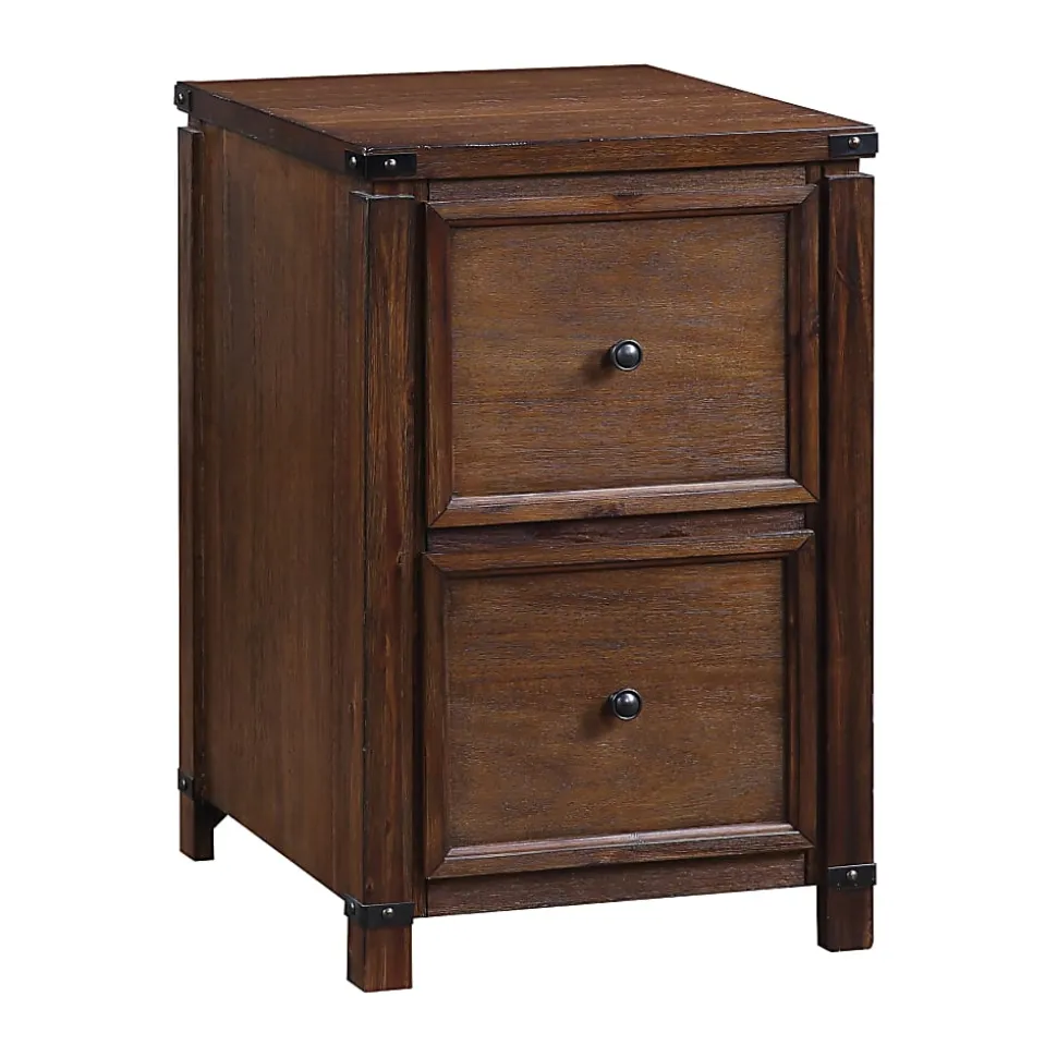 Office Star™ Baton Rouge 19"W x 20-3/8"D Lateral 2-Drawer File Cabinet, Brushed Walnut