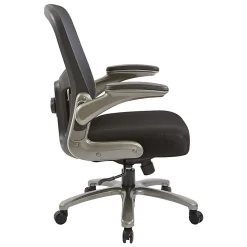 Office Star™ Big And Tall Mesh Mid-Back Managers Chair, Black