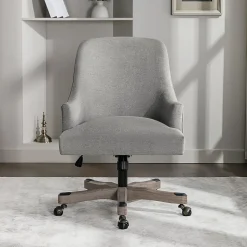 Office Star Bradwell Fabric High-Back Office Chair, Fog