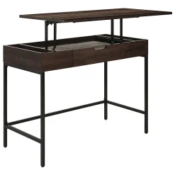 Office Star™ Contempo 40"W Worksmart Sit-To-Stand Desk, Ozark Ash
