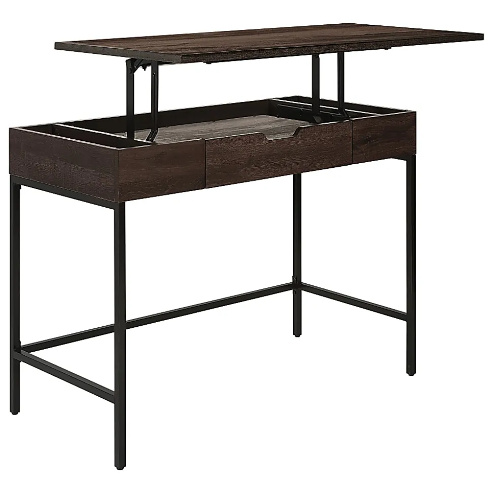 Office Star™ Contempo 40"W Worksmart Sit-To-Stand Desk, Ozark Ash